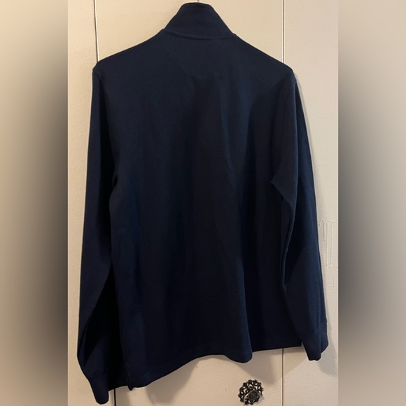 🆕 CHAPS NAVY MEN MOCK NECK TOP (L) NWT - Picture 2 of 9